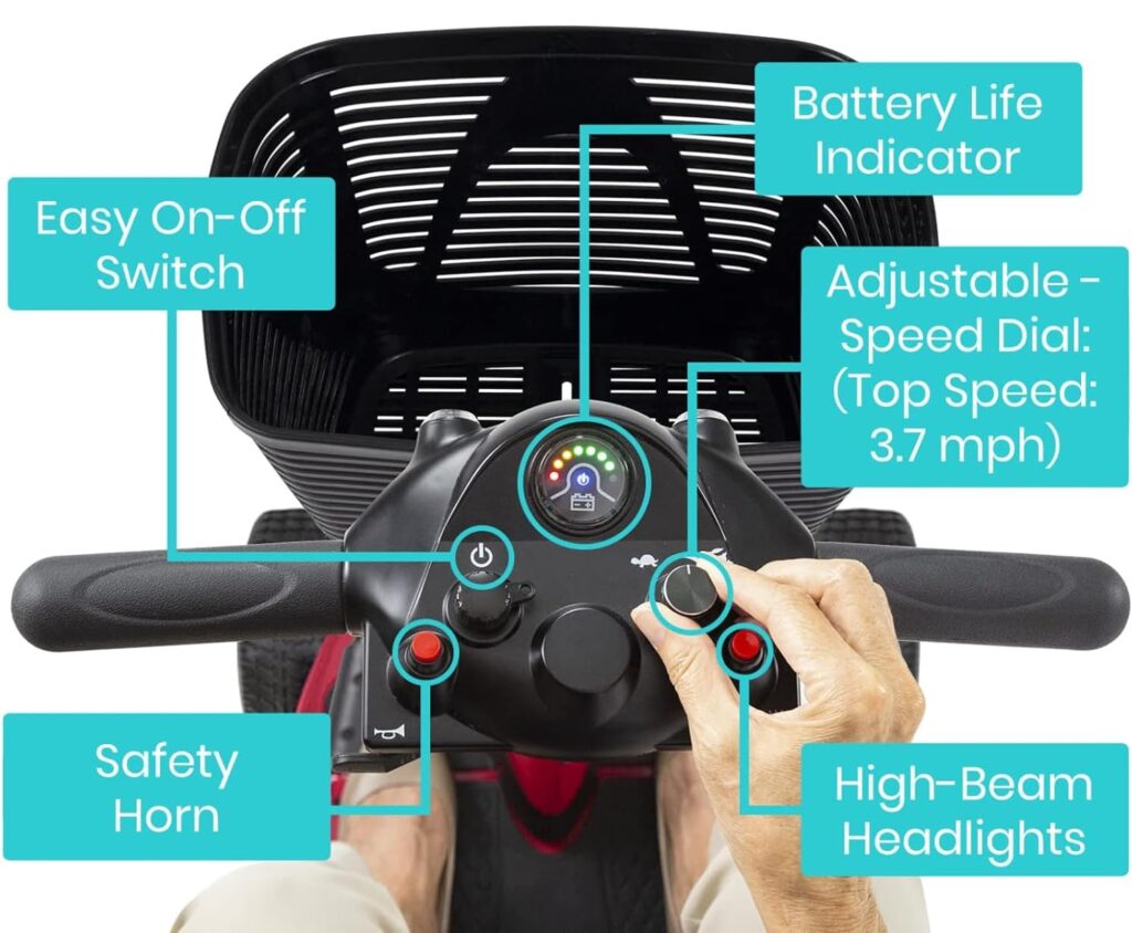 motorized scooter for elderly lcd